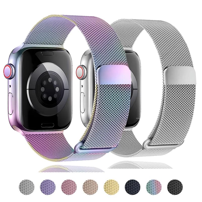 Cinturino ad anello milanese per cinturino Apple Watch 40mm 44mm 45mm 41mm 42mm 38mm Bracciale Correa iWatch Series 3 4 5 6 SE 7 8 Ultra 49mm