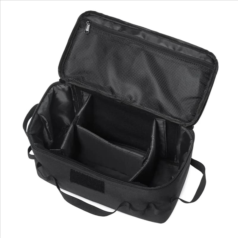 RTSHE-2X Outdoor Camping Storage Bag Gas Container Pentola Transport bag Picnic bag Pentole Tools Organizer Black