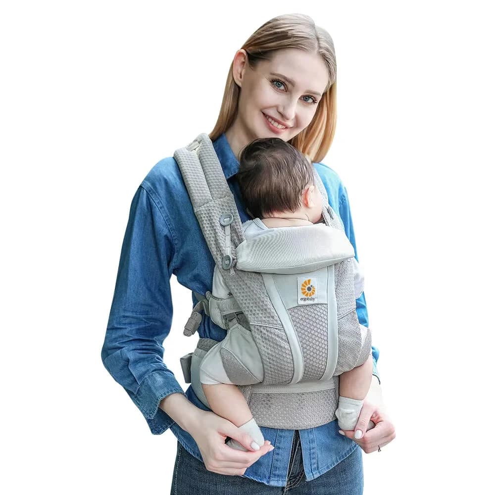 Marsupio Ergobaby All-Round con rete traspirante, supporto lombare migliorato e circolazione dell'aria (da 3 a 20 kg)