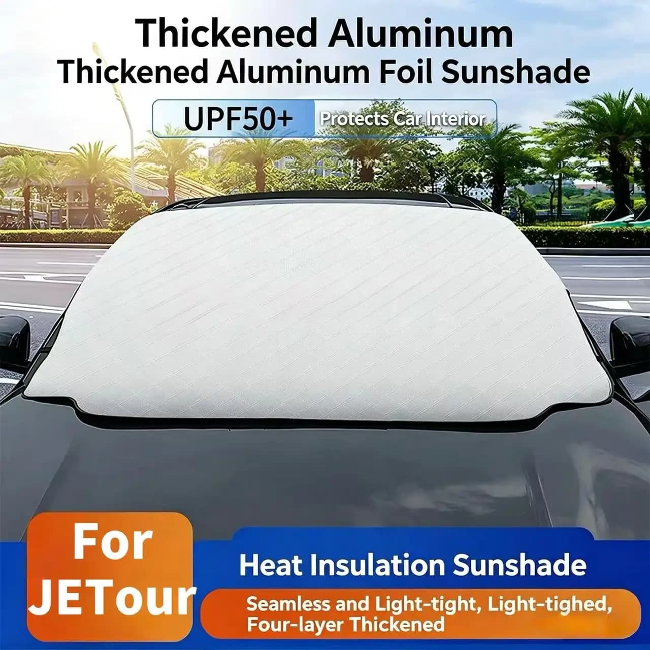 For Jetour T2/T1 Dashing/X70 Plus/X50 Sunshade Thermal Insulation Sun Protection Front Windshield Snow Shield Thermal insulation