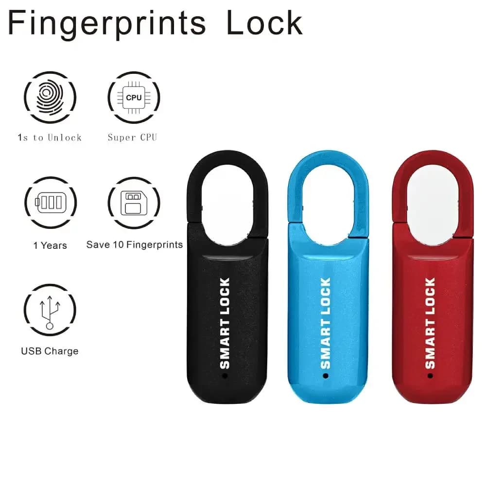 M01 lucchetto multifunzionale per impronte digitali USB Smart Cabinet Keyless Home Travel Case cassetto antifurto serratura in lega di zinco