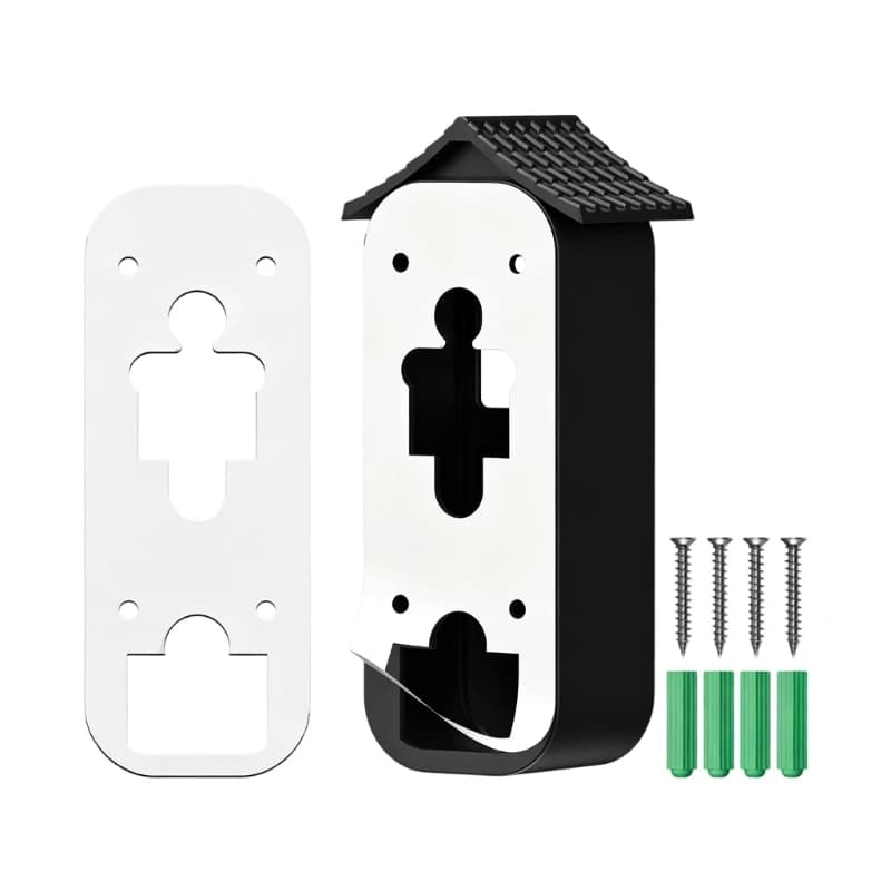 Weatherproof Shell Housing Case for 2Nd Gen Video Doorbell 2025 Protector Cover with Roof Design Double Installation Method