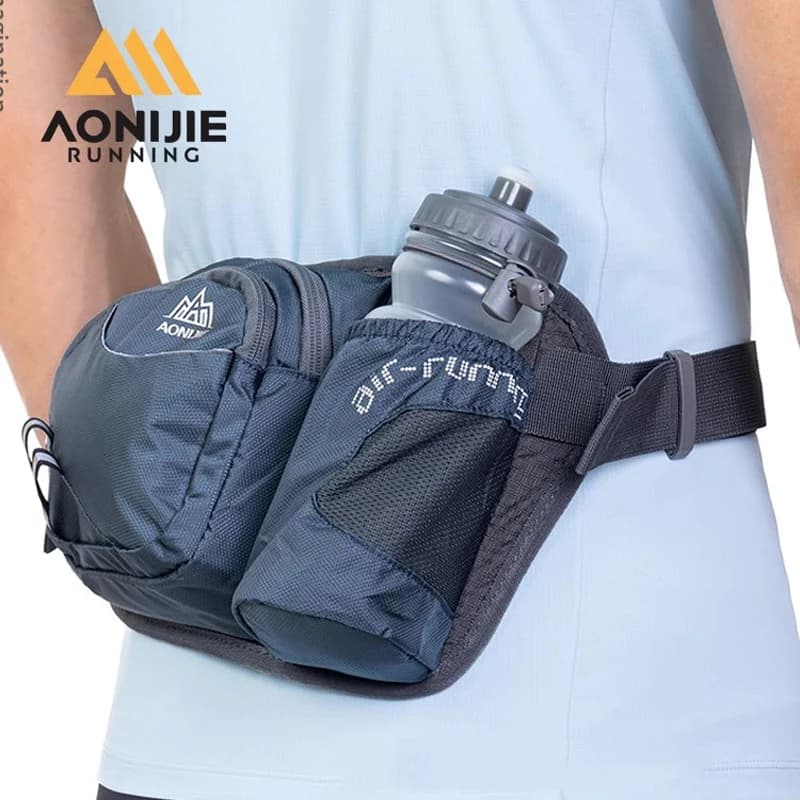 AONIJIE E809 Women's Outdoor Waist Belt Fanny Pack Can contain a 600 ml bottle for marathon race Walk Gym Jogging