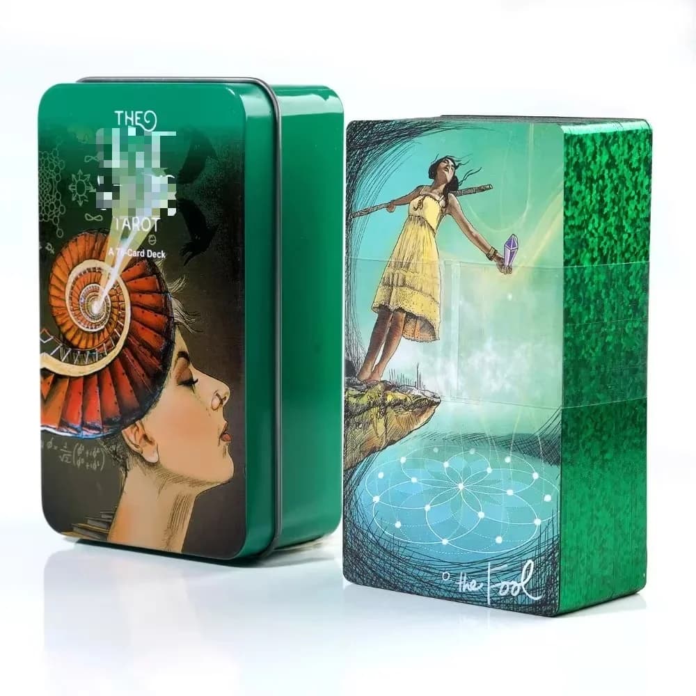Nave veloce Light Seers Tarocchi gioco da tavolo tarocchi 78 carte Tin Metal Box Party Intrattenimento personale Donne Ragazze Gioco di carte