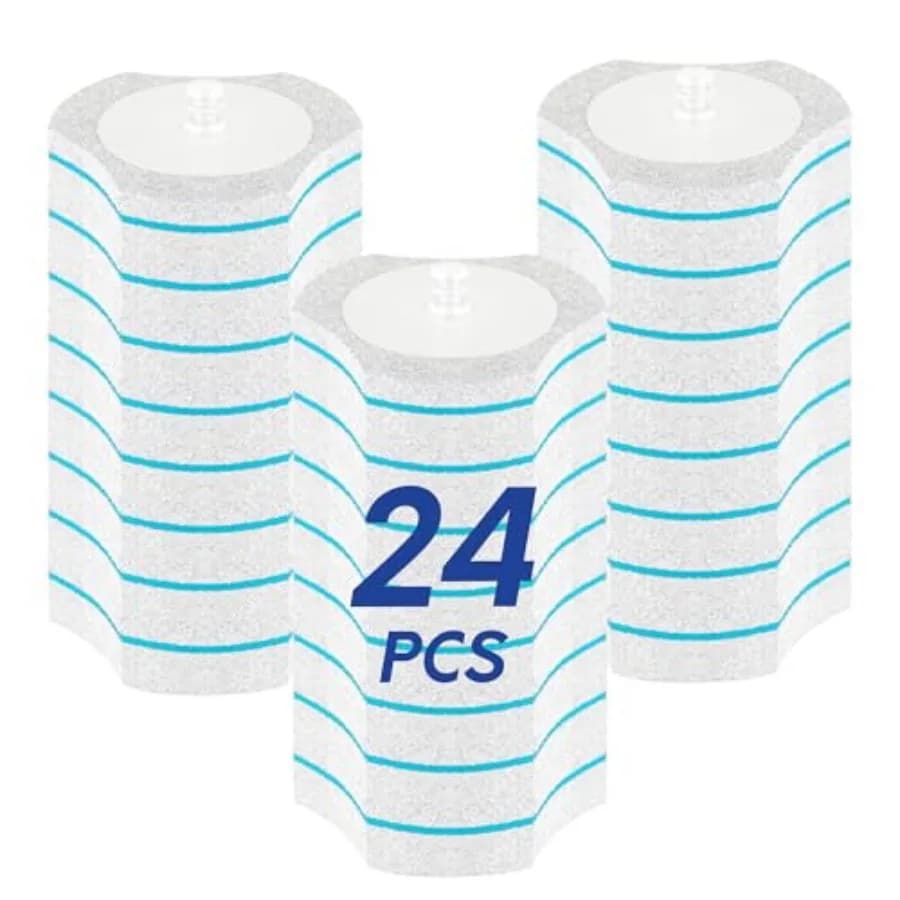 Only Compatible Disposable Toilet Brush, 24PCS Toilet Brush Refills, Replacement Heads for Toilet Brush