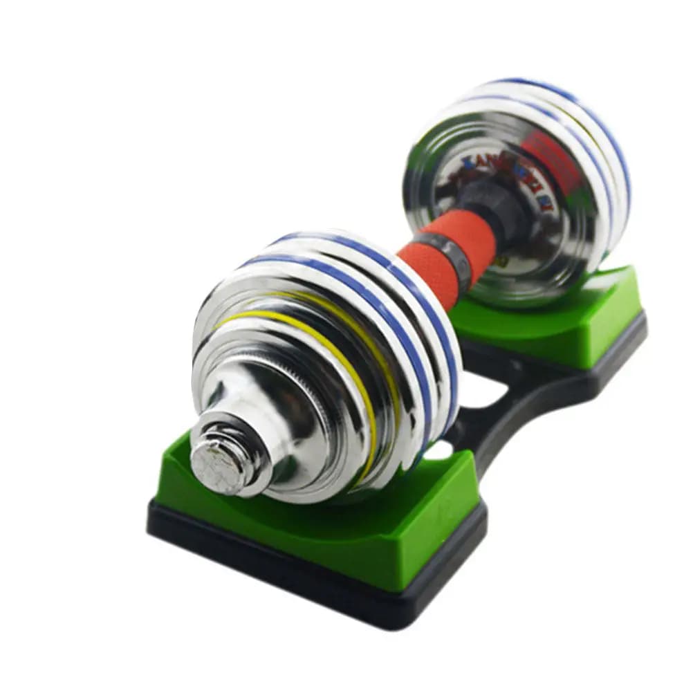 2Pcs Dumbbell Rack Stand Dual-Layer Plastic Construction Home Gym Storage Rack Stable Anti-Slip Base Weight Holder
