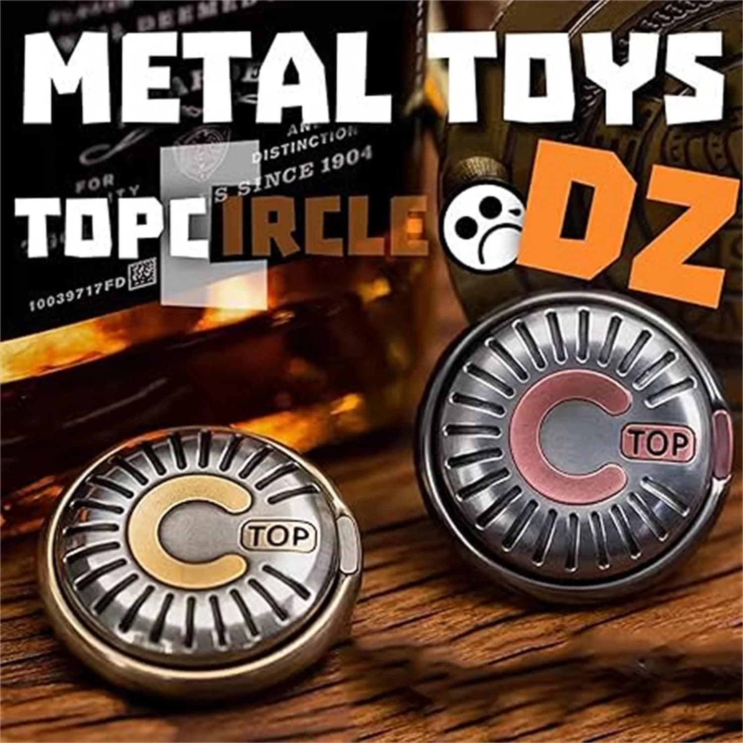 Giocattoli in metallo EDC Ottone Moneta tattile DZ TOP-C Non-Magneti Spinner Giocattolo PPB Alleviare lo stress Agitarsi Giocattolo per adulti