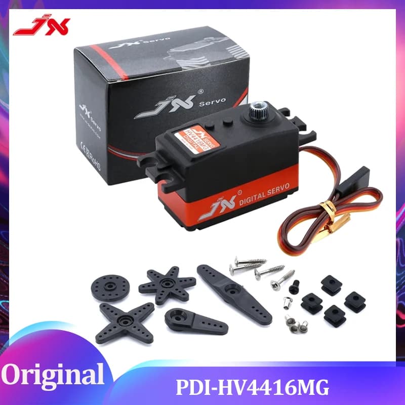Servo Digitale JX PDI-HV4416MG 16KG con Ingranaggi in Metallo, Alta Coppia per Auto RC, Aerei, UAV, Elicotteri, Bracci Meccanici