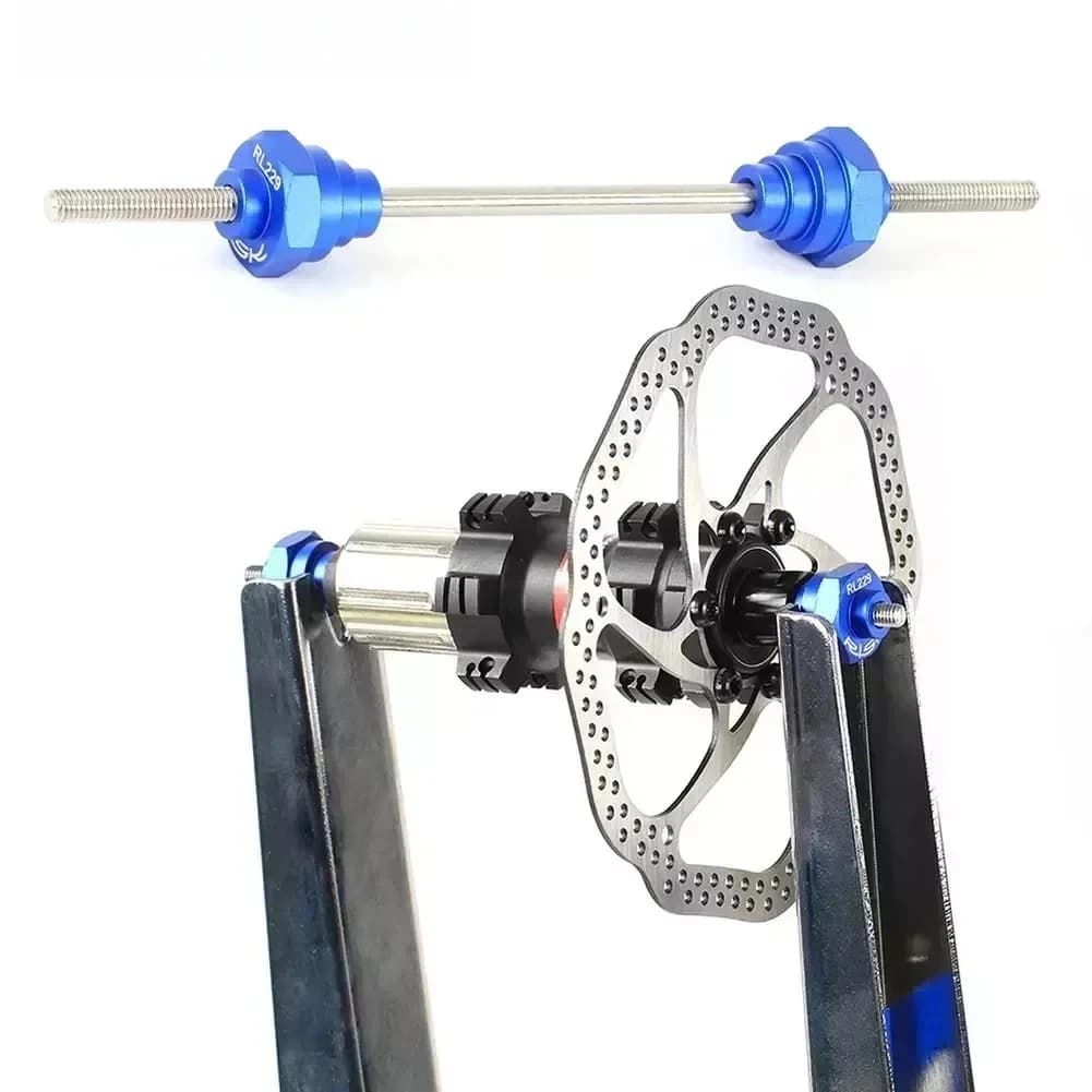Adattatore per Raddrizzatura Ruote Bici, Strumento per Mozzo e Cerchio, Adattatore per Perno Passante QR 20/15/12mm, Attrezzi per Riparazione Biciclette, Parti per Ciclismo