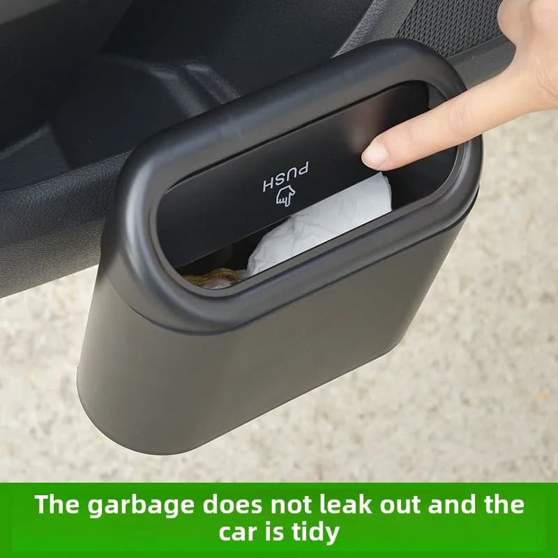 For Kia Carnival Sedona Sorento MQ4 2020~2025 Car Door Clip Stand Holder Storage Box Black Square Pressing Trash Can Accessories