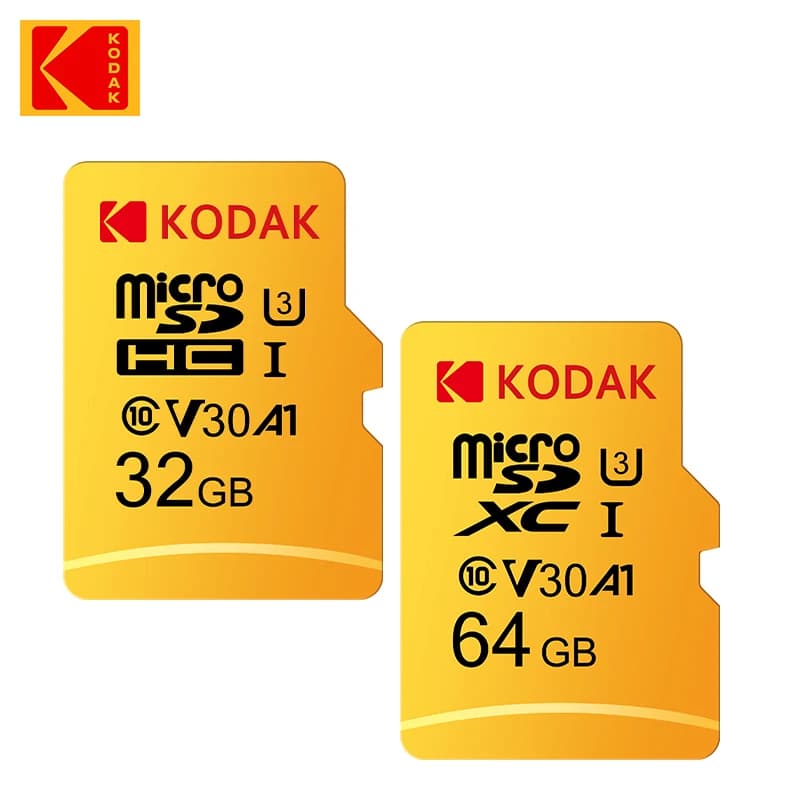 Scheda di Memoria KODAK C10 64GB SDXC / 32GB SDHC U1 Micro SD UHS-I Classe 10 TF Flash Microsd