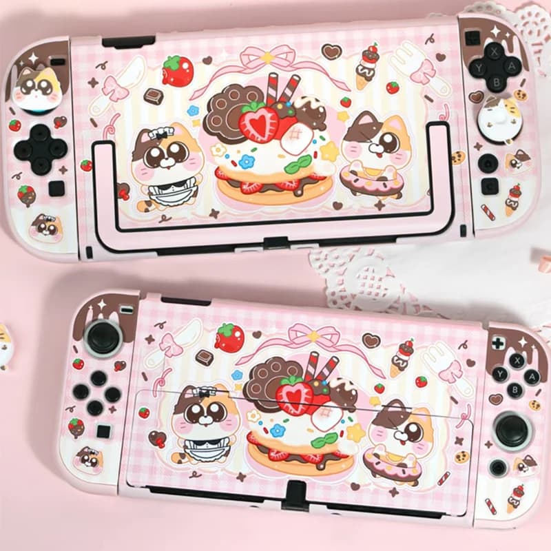 Sweety Catty Cake Custodia rigida per Nintendo Switch 2/NS Oled Shell Custodia protettiva per la pelle NS Switch 2 Accessori di gioco