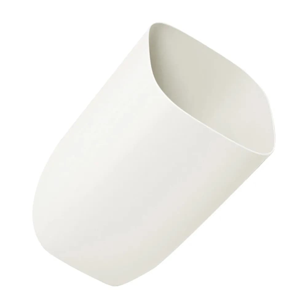 Single Layer Waste Basket Plastic Trash Can Non Slip Wear Resistant Bottom Small Garbage Bin for Bedroom Bathroom Office