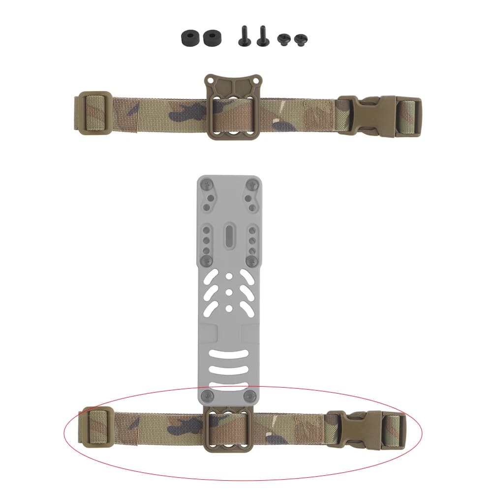 Tactical elastic band for thigh strap, leggings for quick release modular gun
