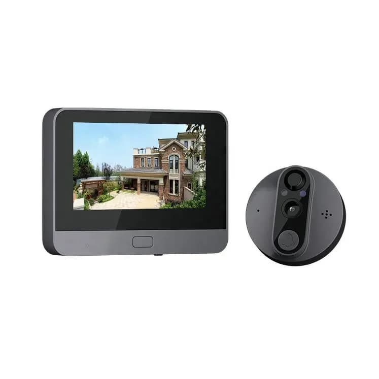 Telecamera per porta di sicurezza da 2 MP 1080P Spioncino digitale Tuya APP Spioncino per porta WiFi intelligente wireless