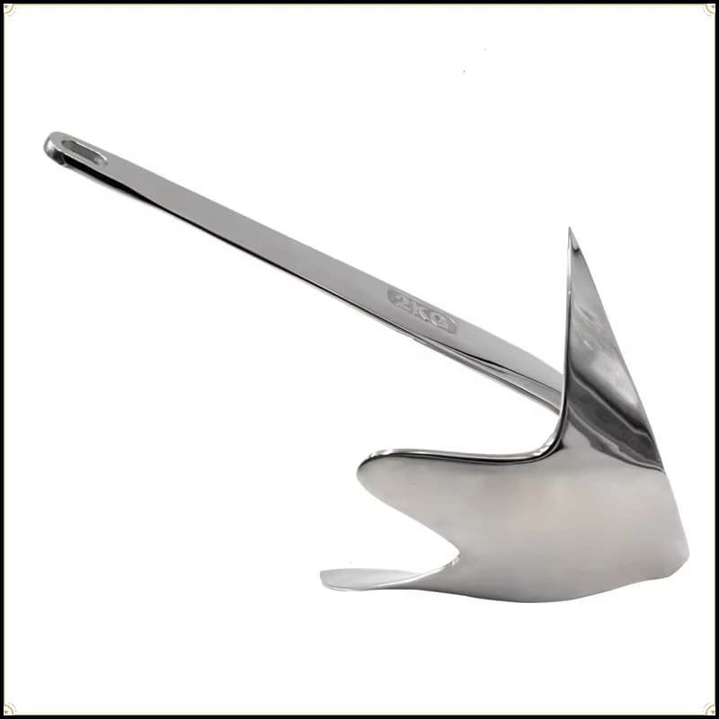 15kg 316 Stainless Steel Bruce Anchor CE Certified Anti-rust Marine Anchor For Yacht Commercial Boats