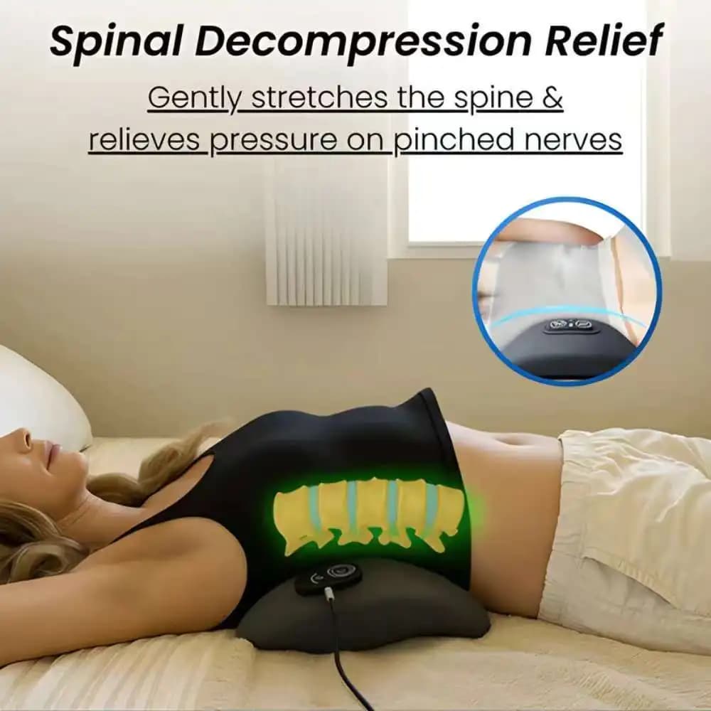 Cuscino cervicale Cuscino lombare Cuscino Supporto per la colonna vertebrale Massaggiatore Impacco caldo Massaggio Trazione del collo Rilassa la memory foam per dormire