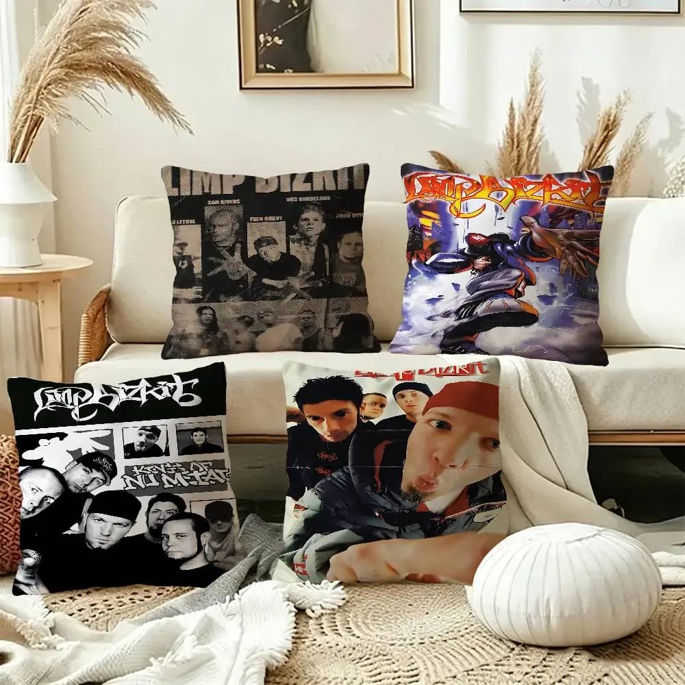 Rock Band L-Limp Bizkit Cushion Cover Pillowcase Upholstery Sofa Throw Pillow Home Decor Pillowcas