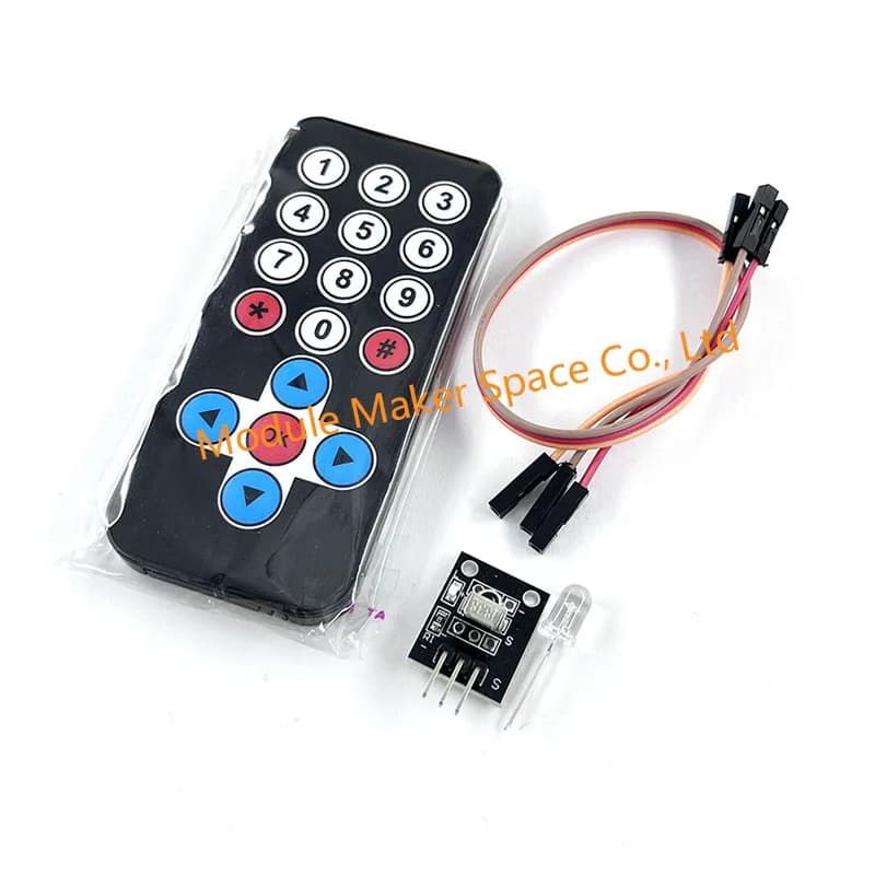 Kit telecomando wireless IR HX1838 | Compatibile con i progetti Raspberry Pi/Arduino/DIY | per l'elettronica domestica intelligente