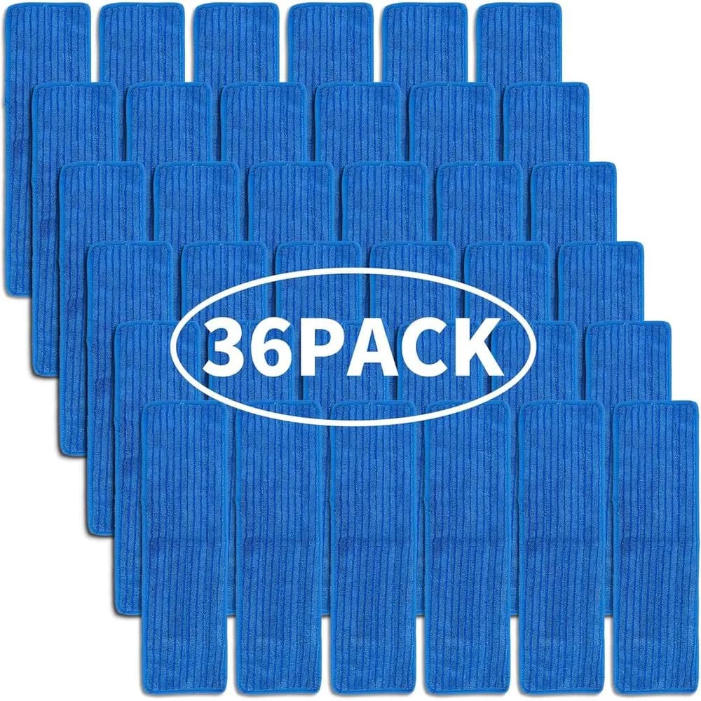 Microfiber Spare Parts for Mop, Washable and Reusable for Multipurpose Cleaning, Compatible with Mop in Microfiber, Blue