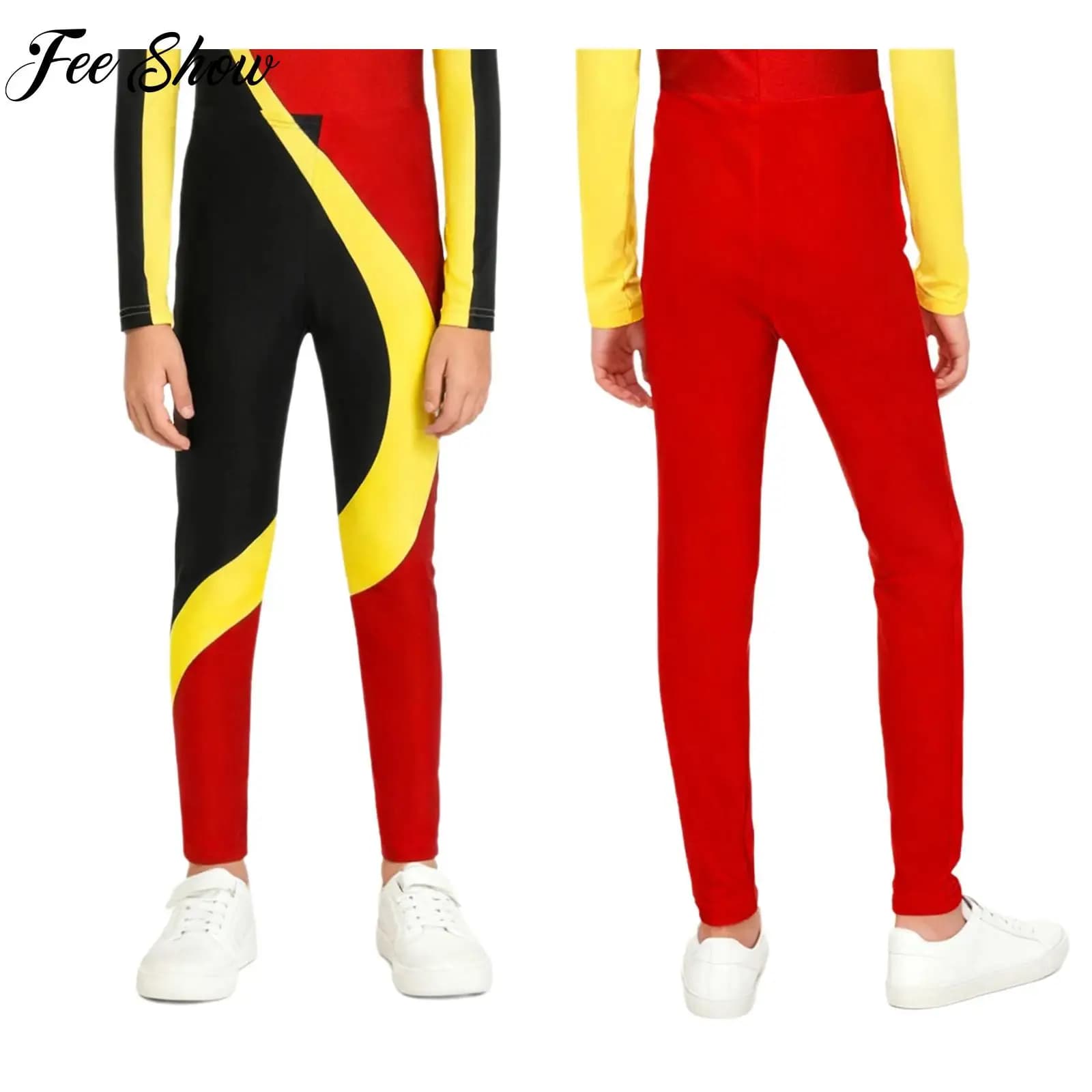 Ritmic Gymnastics Leggings for Boys, Elasticized Pants Sludge, Sporty Clothing, Bathroom Costumes, Artistic Skating Clothing and Latin Dance