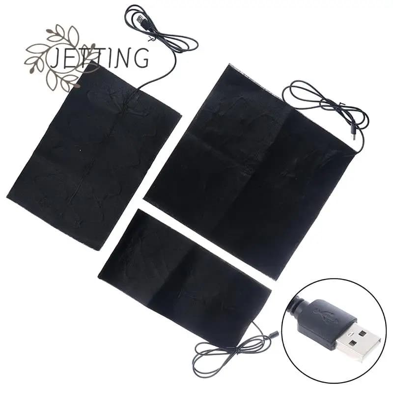 1 Set USB Giacca Riscaldata Elettrica Riscaldamento Pad Esterno Themal Caldo Inverno Riscaldamento Gilet Pad Per FAI DA TE Abbigliamento Riscaldato 5 fogli ED