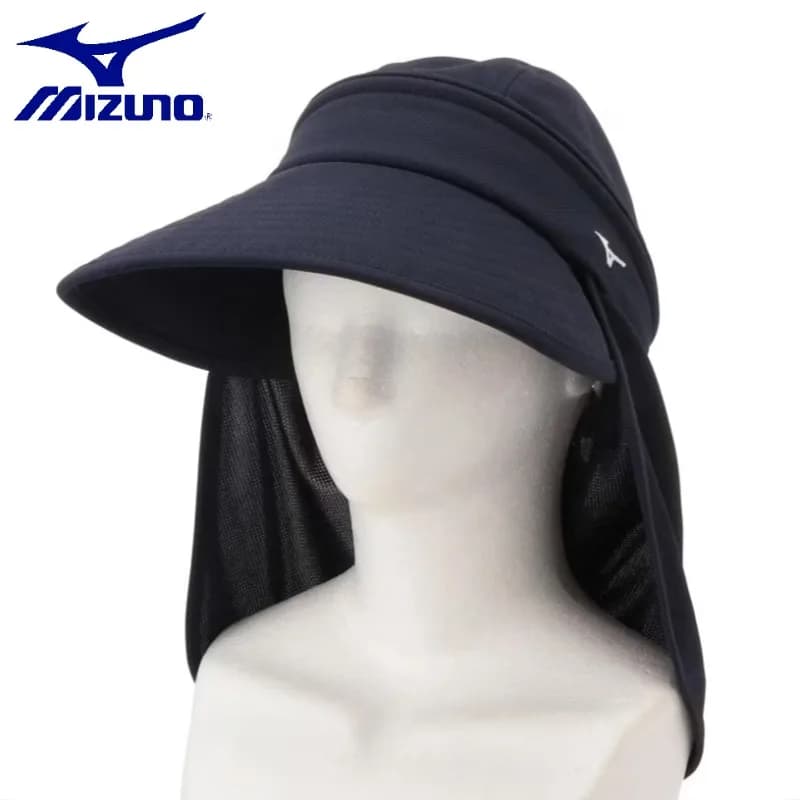 Mizuno Womens Golf Hat Large Brim Breathable Sun Hat Anti UV Sports Cap Professional Golf Hat for Training Outdoor Activity