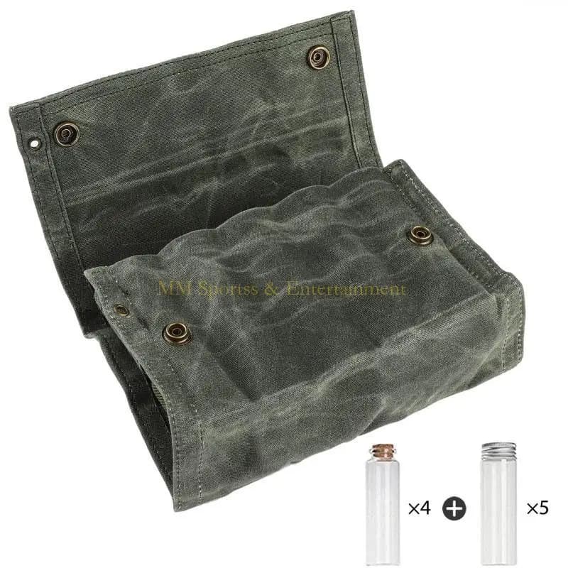 31Be Organizzatore borse stoccaggio del condimento in tela con 9 vasetti spezie Container Set per accessorio per