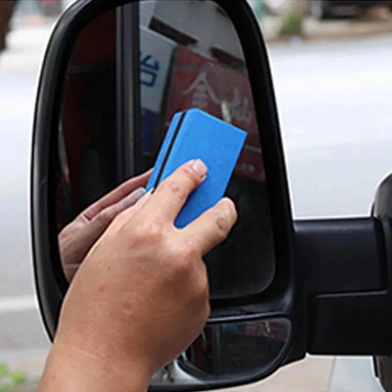 Spugna Applicatrice per Rivestimento Ceramico Auto, Spugne Quadrate Blu per Cera Nano e Vetro, Spazzola per Pulizia Auto e Panno