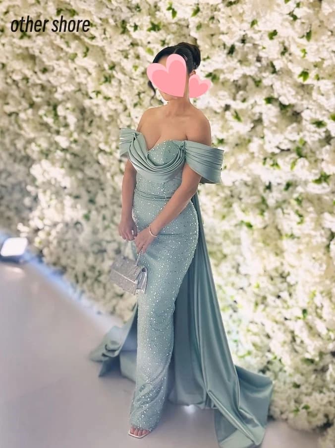 Abito da sera elegante vintage verde con paillettes e pizzo, scollo a barca, volant, personalizzabile per occasioni formali, ballo di fine anno e feste