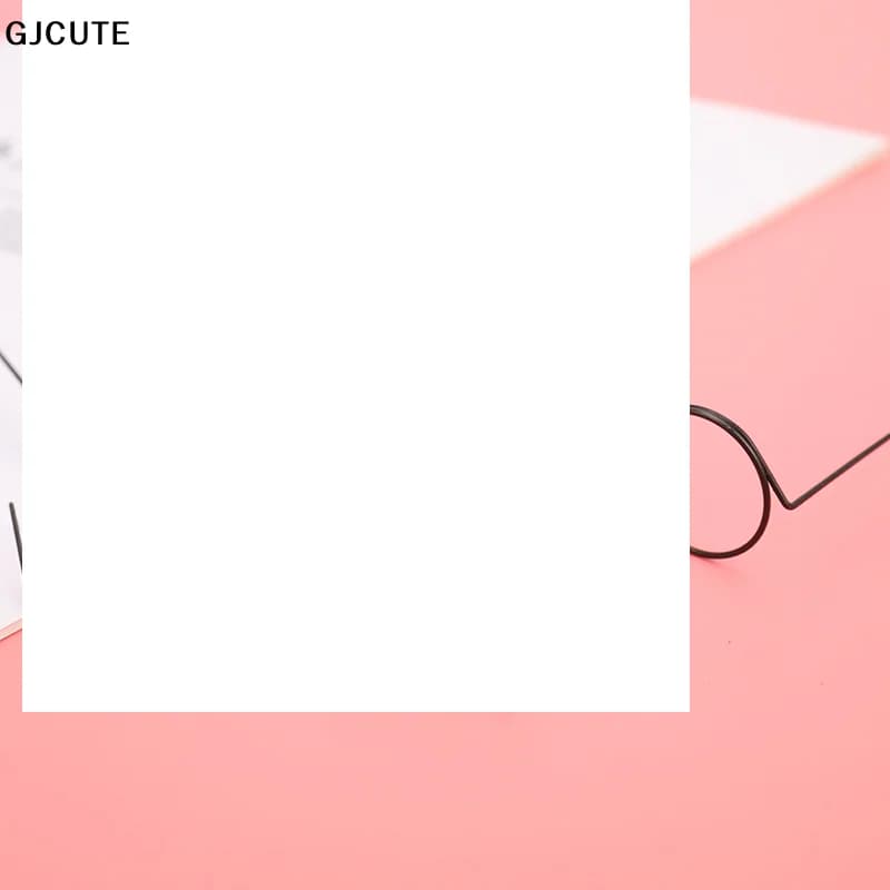 Fashion Round Frame Lensless Retro Cool Doll Glasses For Doll Accessories Pretend Play Dress Up And Dollhouse Decoration Props
