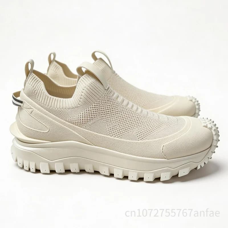 Scarpe casual da uomo Scarpe in rete traspirante Scarpe sportive slip-on con suola morbida Scarpe da corsa Mocassini da uomo con fondo spesso Calzature da passeggio