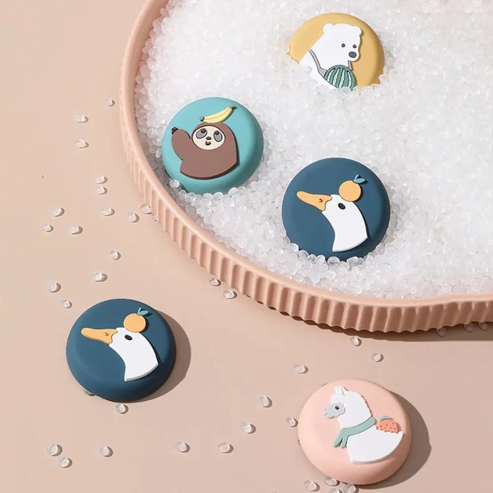 Protezione per Porte, Cuscinetto Antiurto Autoadesivo, Paracolpi per Maniglie, Design con Animali, Fermaporta Silenzioso per Mobili