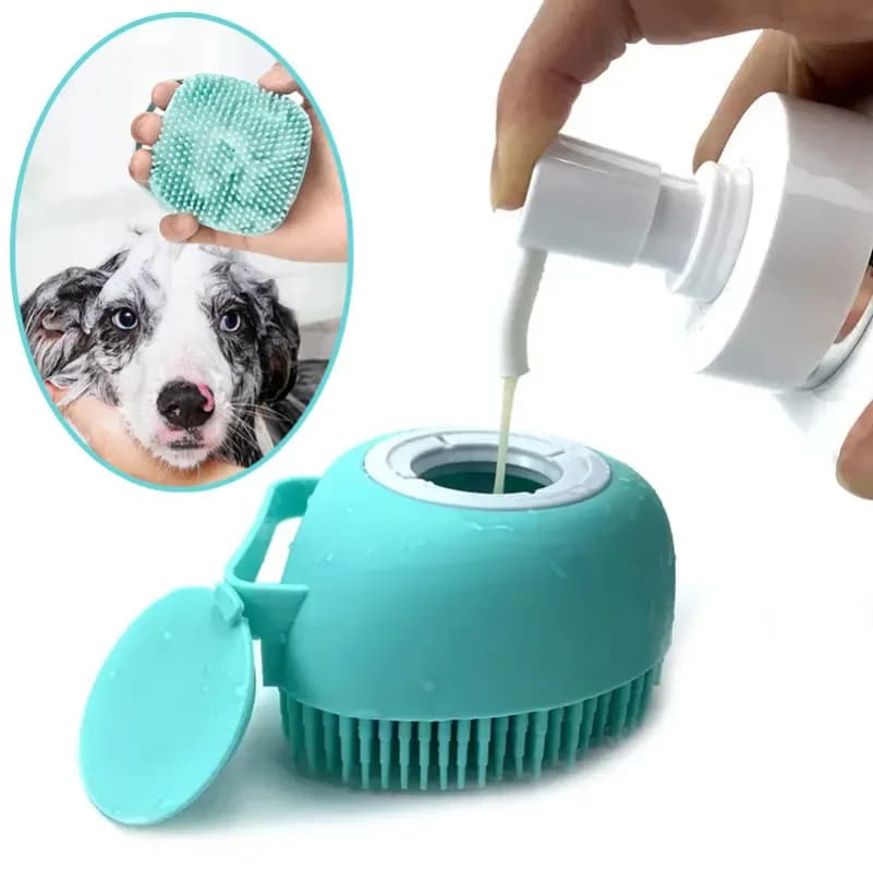 Guanto Massaggiante per Bagno di Cani e Gatti, Spazzola Morbida in Silicone Sicuro, Accessori per Animali Domestici, Prodotti per Cani e Gatti