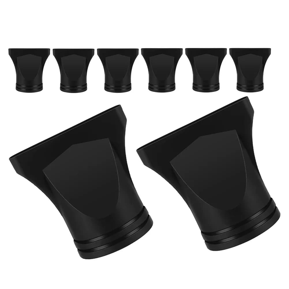 Set of 8 Plastic Spare Parts for Hairdryer, Universal Black Plate Concentrator, Styling Accessories