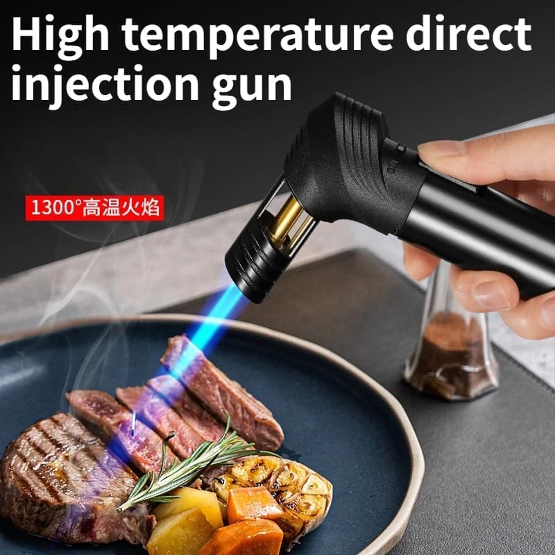 Nuovo accendino antivento a ricarica diretta gonfiabile per cottura e barbecue pistola a spruzzo accendino ad alta temperatura accessori per sigarette