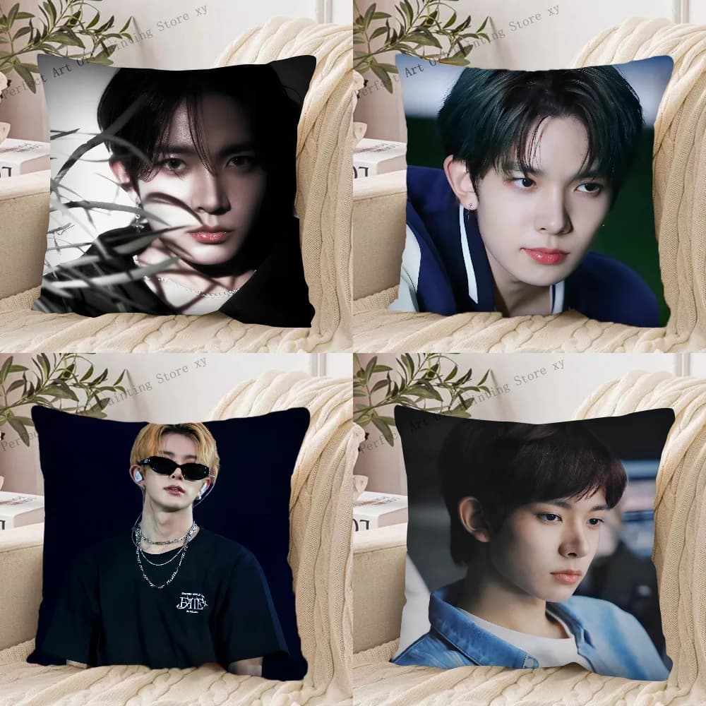 1PC KPOP E-ENHYPEN HEESEUNG Pillow Sheet Bedroom Sofa Room Decoration Random Pillow Sheet