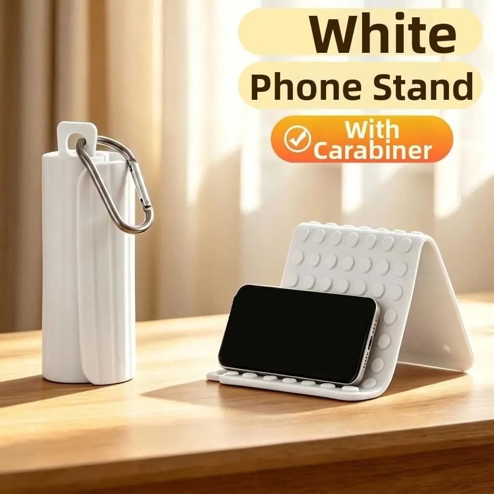 Bendable Silicone Phone Holder Flexible Multi-Angle Desktop Tablet Stand Freely Into Any Shape with Buckle Foldable Phone Stand
