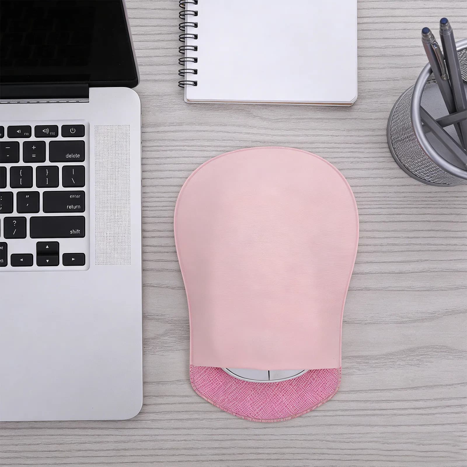 2 Pezzi Custodia per Mouse Autoadesiva, Supporto Elastico per Mouse Wireless da Viaggio e Ufficio, Protezione per Laptop