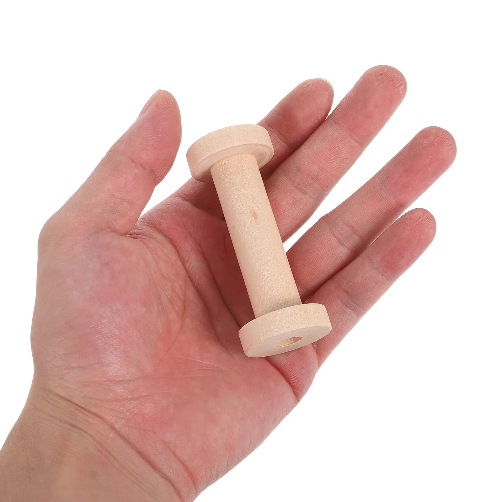 15Pcs Natural Vintage Wooden Thread Bobbins Rustic Wood Spools for Sewing Yarn Ribbon Crafts Wooden Spools Yarn Bobbin Spool