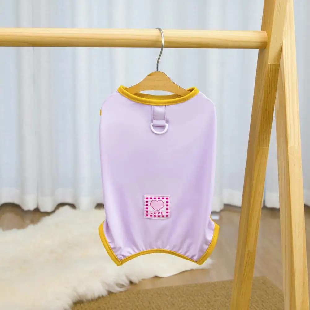 Dog Harness Vest Breathable Dog Shirt Summer Pet T-shirt Outfit Cute Small Dog Clothes for Teddy Bichon Frise Chihuahua Puppies
