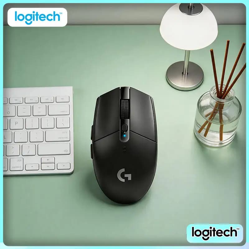 Logitech G305 LIGHTSPEED Mouse for Gaming, 12000 DPI HERO, 6 Programmable Buttons, 250h Battery, 99g Lightweight, PC Mac Gamers