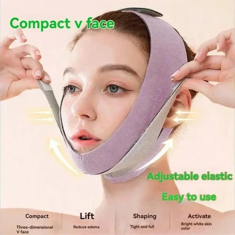 Maschera dimagrante per il viso per tutti i tipi di forma del viso, cintura rassodante per il lifting del doppio mento, adatta ma non stringe il collo.