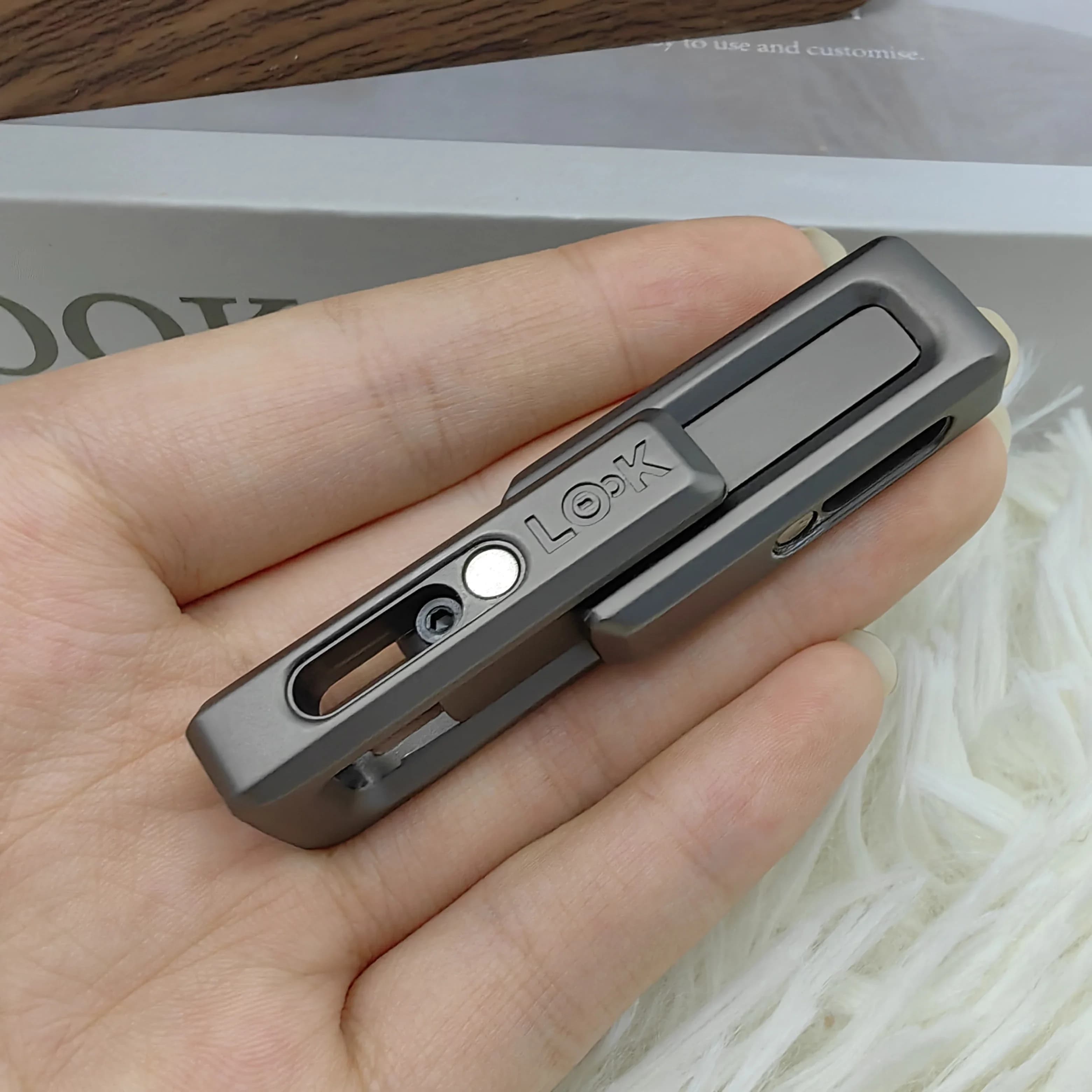 Xlock Magnetico Doppio Push Fidget Moneta Ansia E Sollievo dallo stress Fidget Slider Spinner Maniglia Regalo EDC Giocattolo di decompressione per adulti