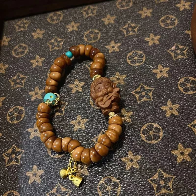 Hand-Held Jewelry Bracelet Cook Large Intestine With Mysore White Sandalwood Mengqi