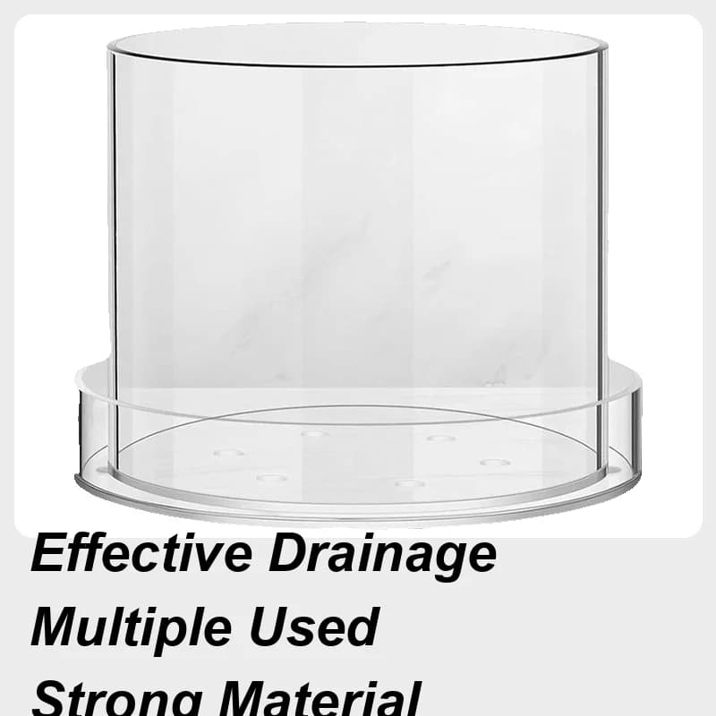 Transparent plant vases Transparent plant invaders Tray for reusable acrylic cups with drainage for beginners of seedlings