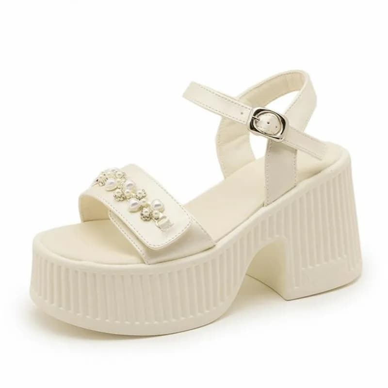 10CM In Pelle Microfibra Traspirante Nuova Estate Tacchi alti di marca Donne Fibbia Piattaforma Sandali con zeppa Scarpe Peep Toe Flats Sneaker
