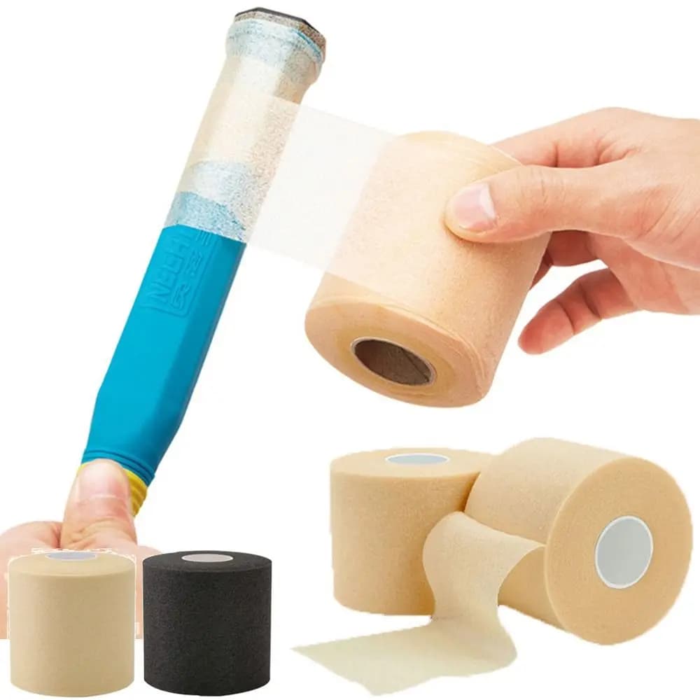 Soft sponge PU Tennis Badmintion rack Overgrip grip cushioning membrane damping Grip high elasticity leather bandage