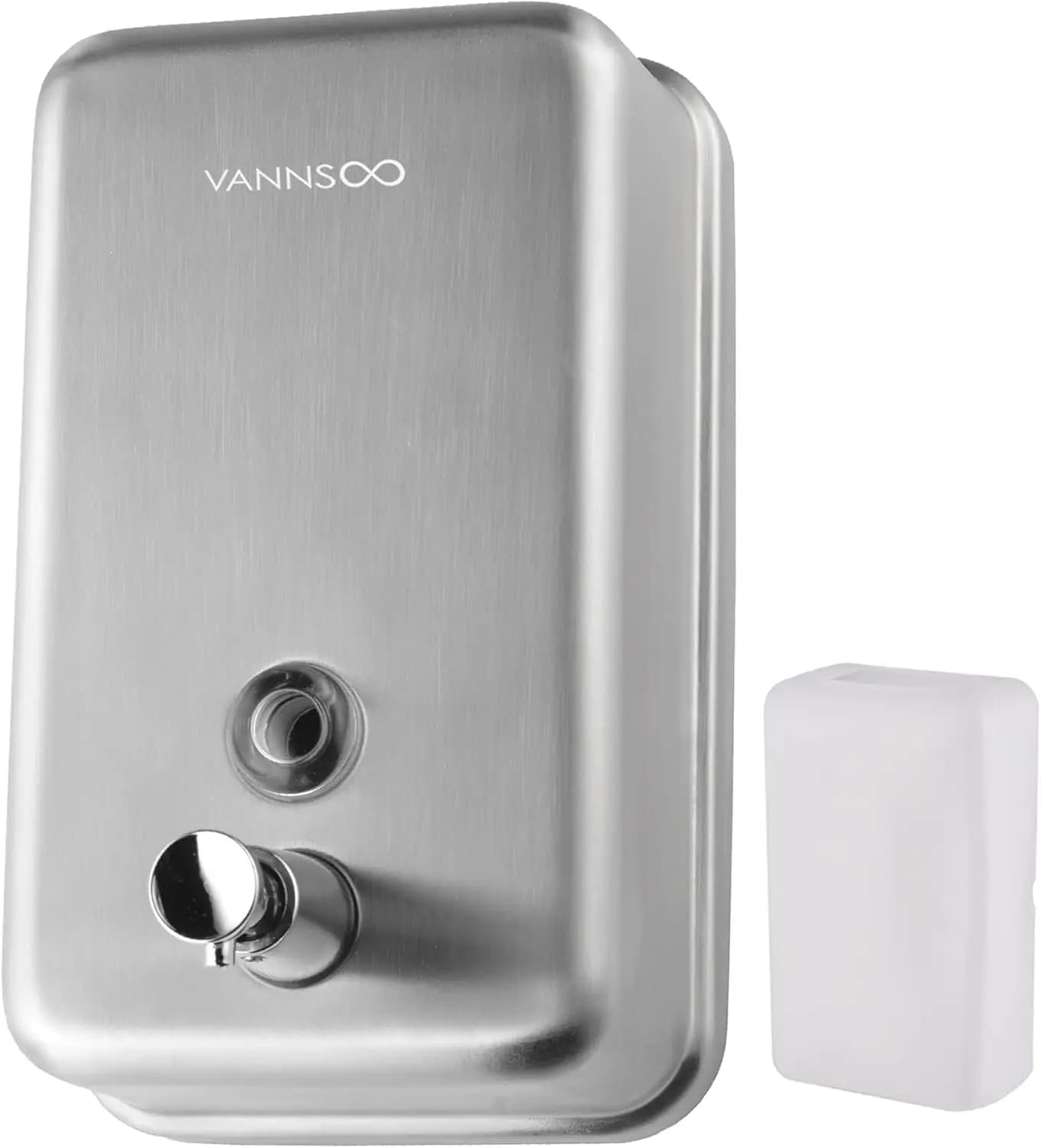 Dispenser di Sapone a Parete in Acciaio Inox, 1100ml/37oz, Rivestimento Anticorrosione per Igienizzante Mani