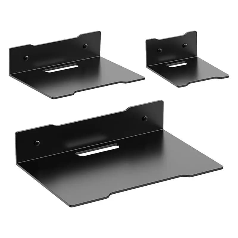 Supporto per mensola a muro per router Scaffale per fotocamera Mensola per esposizione a parete Staffa universale per montaggio a parete per set-top box TV Archiviazione per proiettori audio
